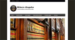 Desktop Screenshot of minarroabogados.com