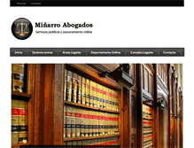 Tablet Screenshot of minarroabogados.com